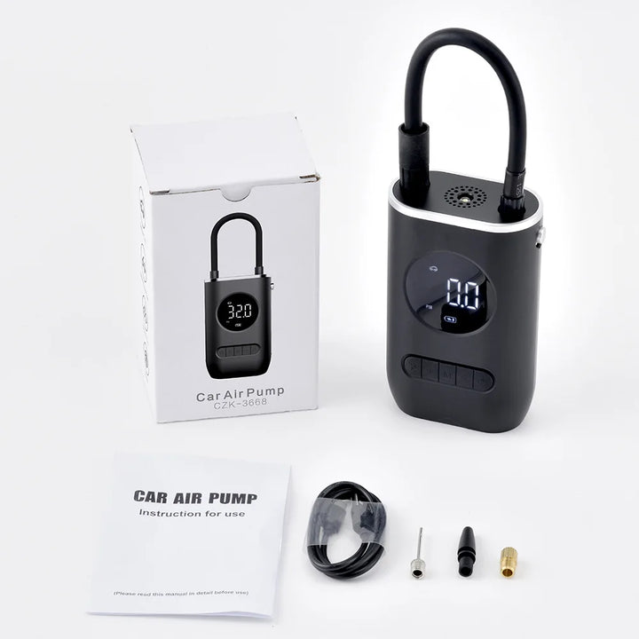 Wireless Electric Tire Inflator – Car, Motorcycle & Bike Air Pump