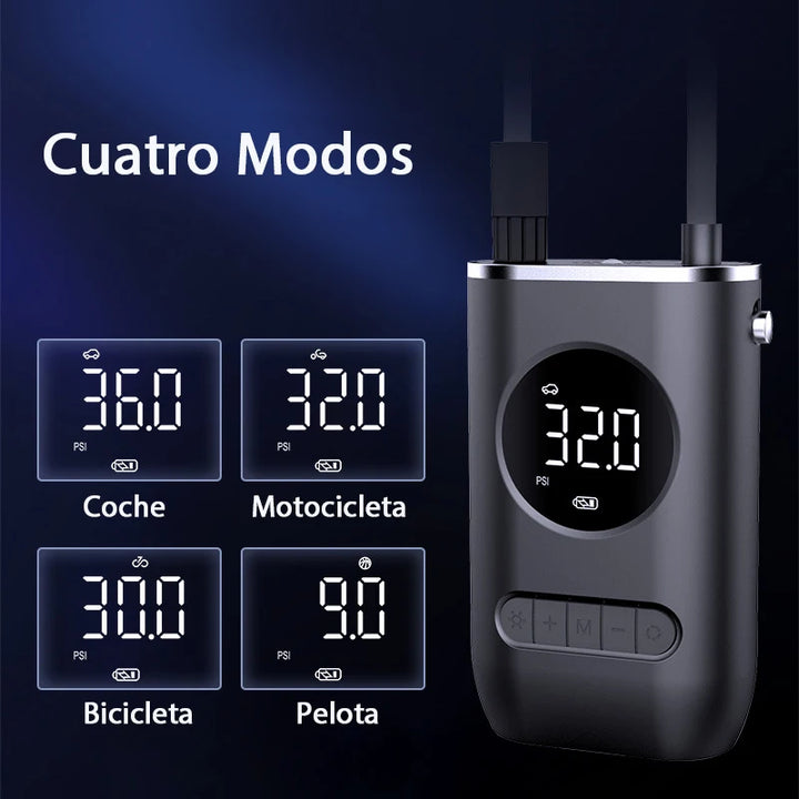 Wireless Electric Tire Inflator – Car, Motorcycle & Bike Air Pump