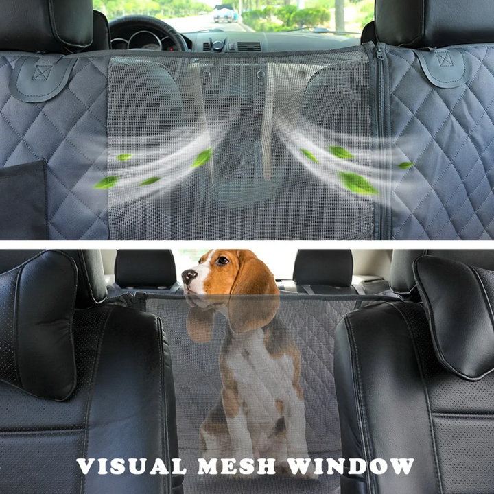 Waterproof Dog Car Seat Cover with Visual Window – Heavy Duty, 2 Sizes