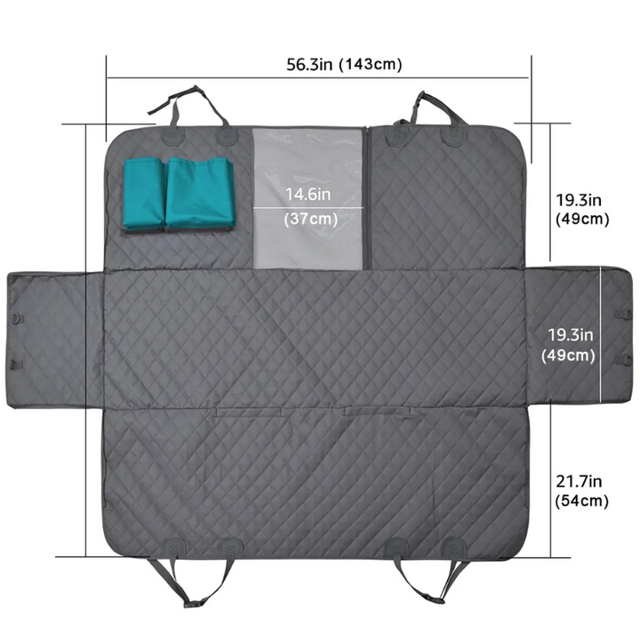 Waterproof Dog Car Seat Cover with Visual Window – Heavy Duty, 2 Sizes
