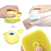 Silicone Dog Bath Brush – 4-in-1 Grooming, Massage & Shower Gel Dispenser
