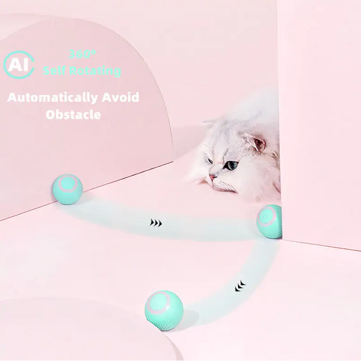 Smart Automatic Cat Ball Toy – Self-Moving Interactive Toy for Indoor Cats