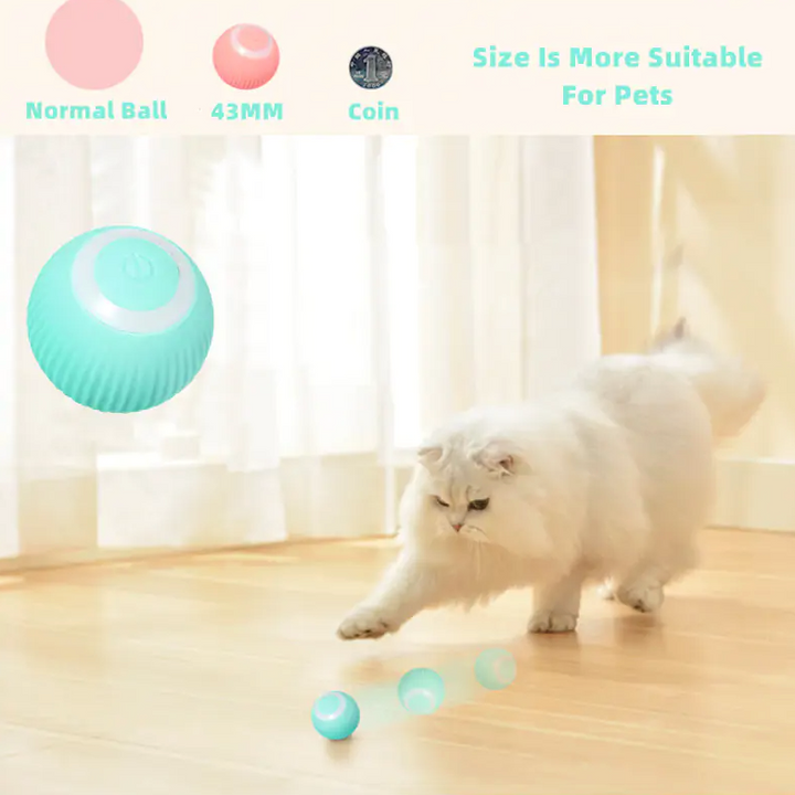Smart Automatic Cat Ball Toy – Self-Moving Interactive Toy for Indoor Cats